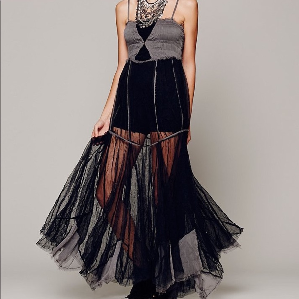 Free People Tulle Maxi Dress